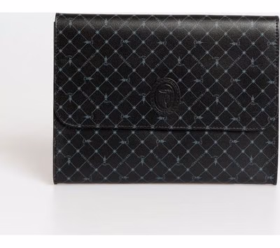 Black Polyester Men Clutch