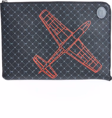 Black Leather Men Clutch