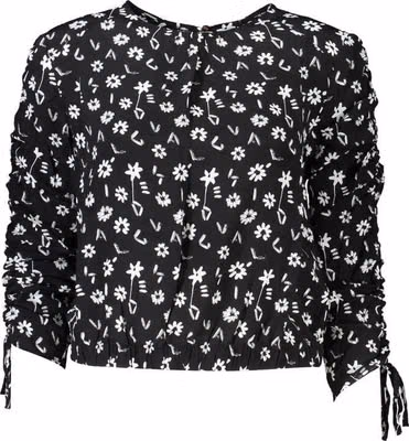 Black Viscose Women Blouse