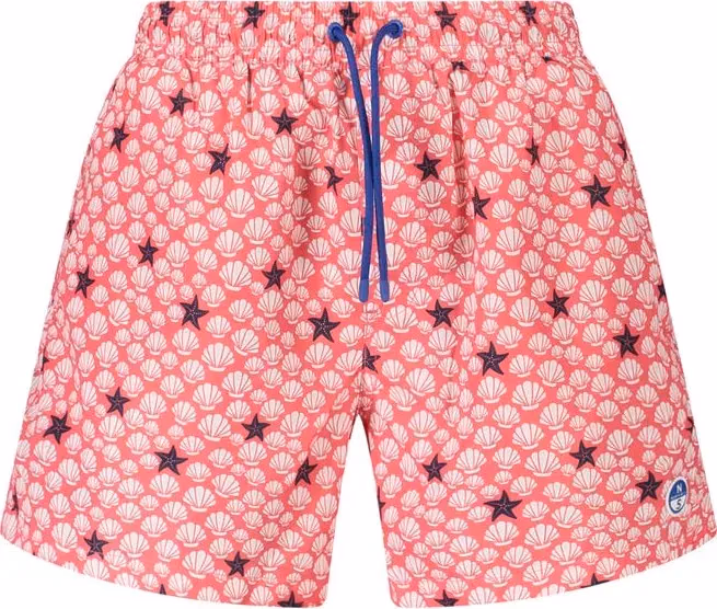 North Sails Rosso Polyester Men Swim Trunk