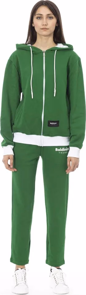 Baldinini Trend Green Cotton Women Sweater