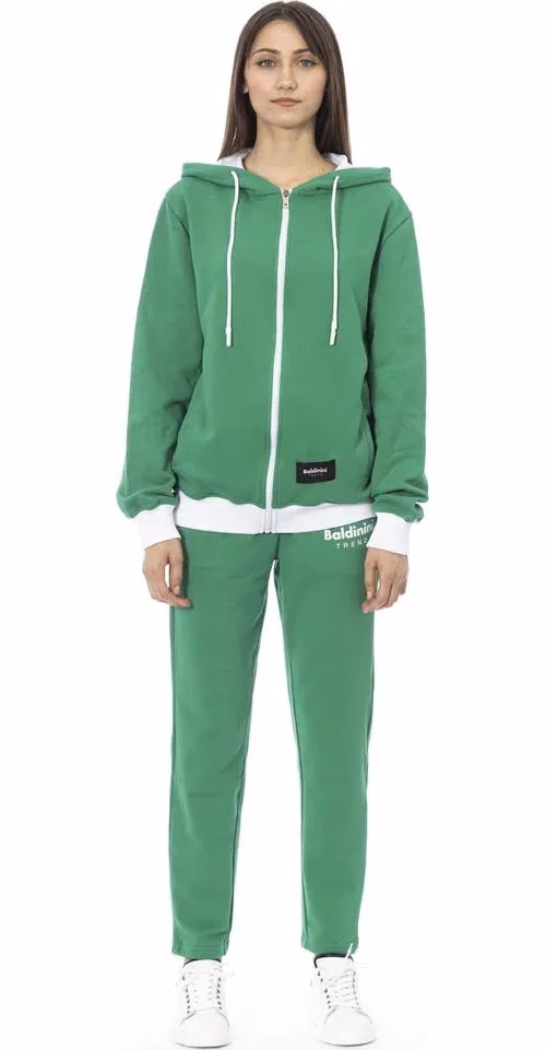 Baldinini Trend Green Cotton Women Sweater