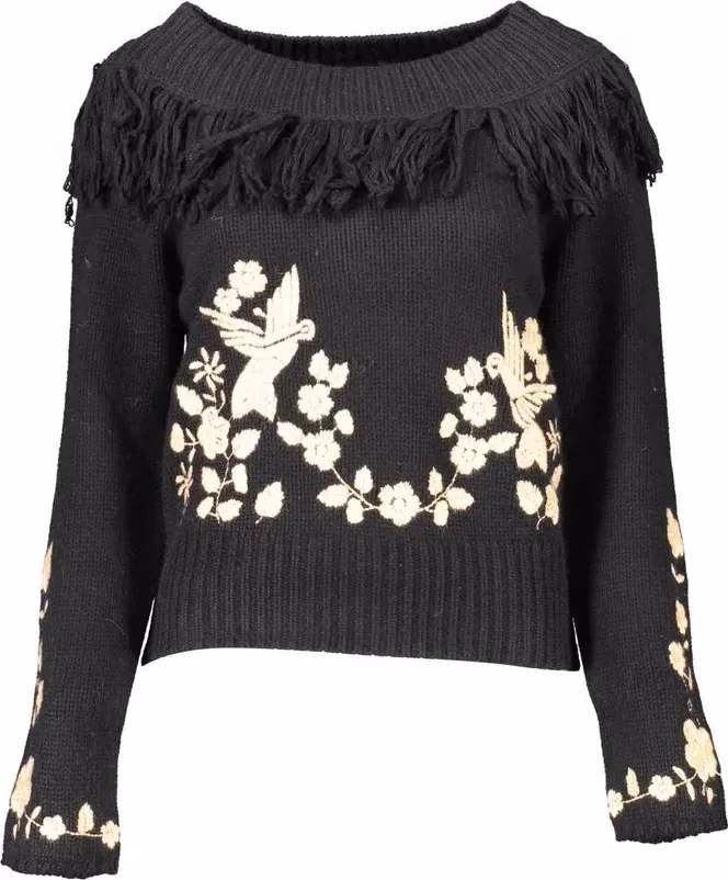 Blugirl Black Viscose Women Sweater