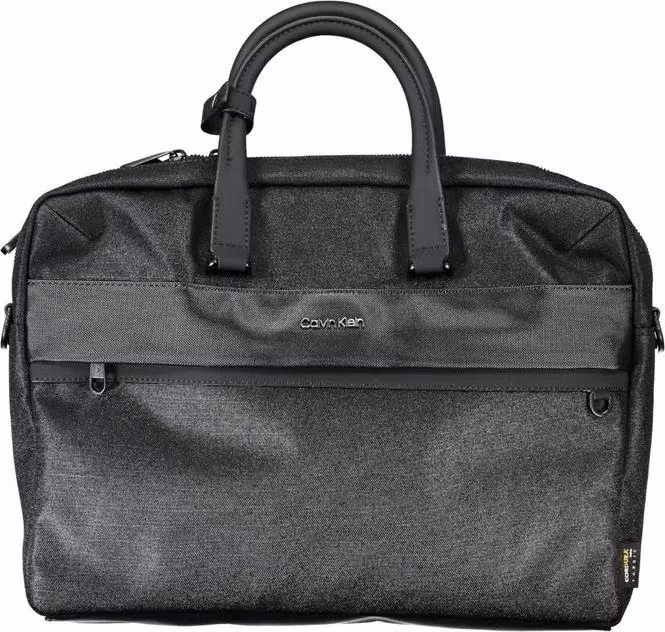 Calvin Klein Nero Polyester Men's Briefcase