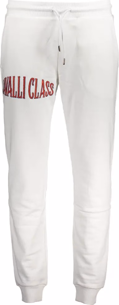Cavalli Class Bianco Cotton Men's Sweatpant
