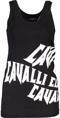 Black Cotton Women Tank Top