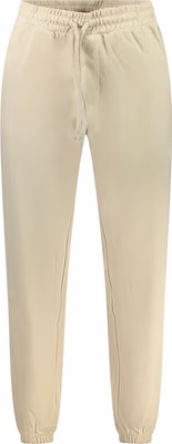 Beige Cotton Men's Sports Trouser