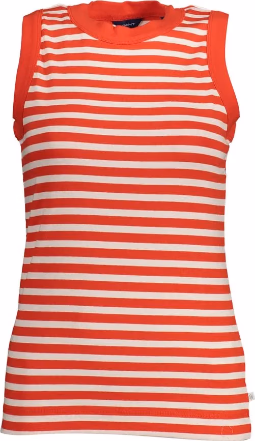 Gant Red Organic Cotton Women Tank Top
