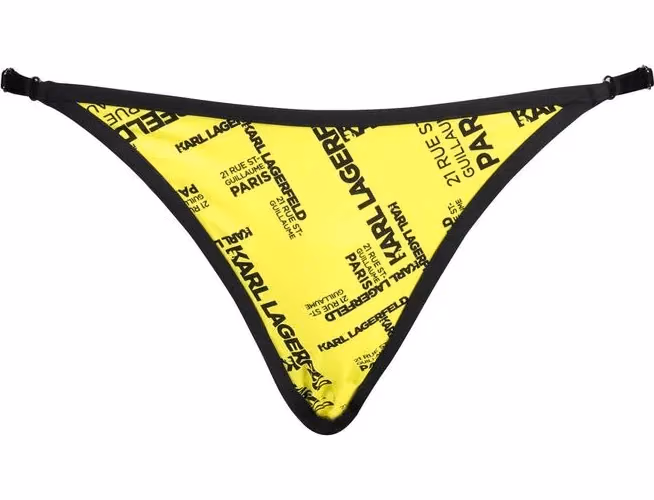 Karl Lagerfeld Yellow Polyamide Women's Swim Brief