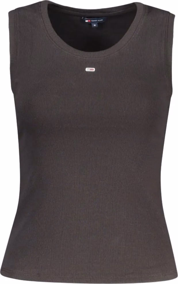 Tommy Hilfiger Black Cotton Women Tank Top