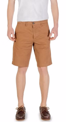 Beige Cotton Bermuda Shorts