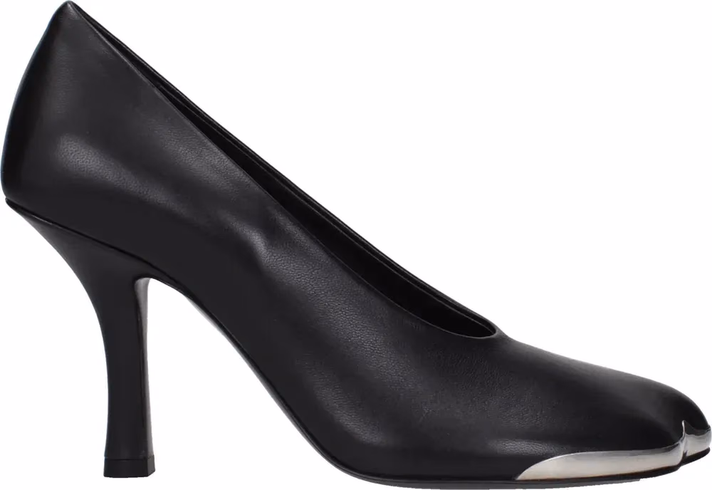 Burberry Black Leather High Heel Pumps