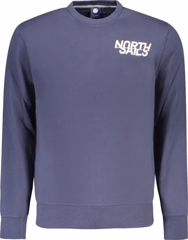 North Sails Blue Cotton Men's Sweatshirt