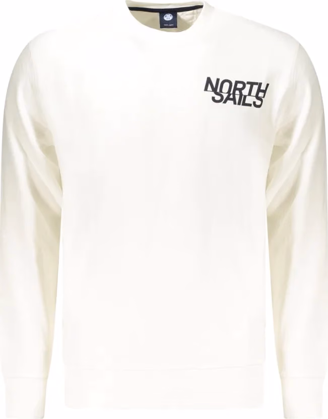 North Sails White Cotton Men's Sweatshirt