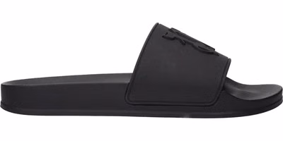 Black Cotton Slippers