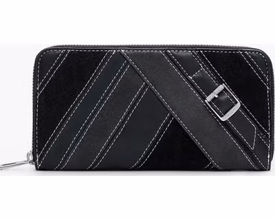 Nero Poliuretano Women Wallet