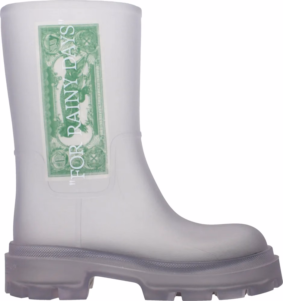 Off-White Transparent Pvc Ankle Boots