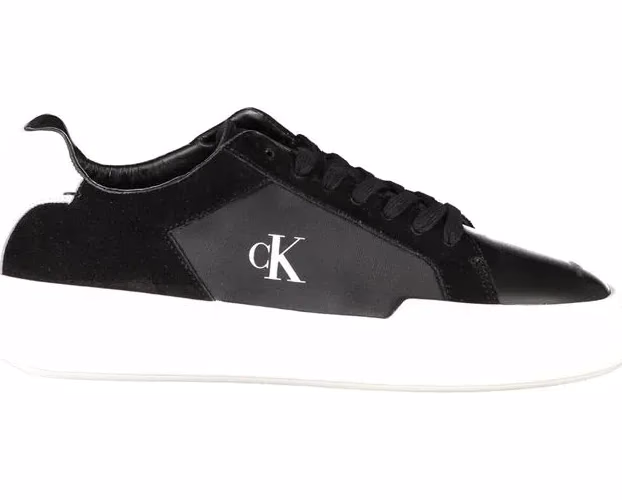 Calvin Klein Nero Leather Men Sneaker