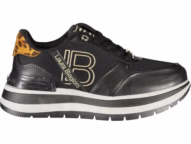 Laura Biagiotti Black Polyester Women Sneaker