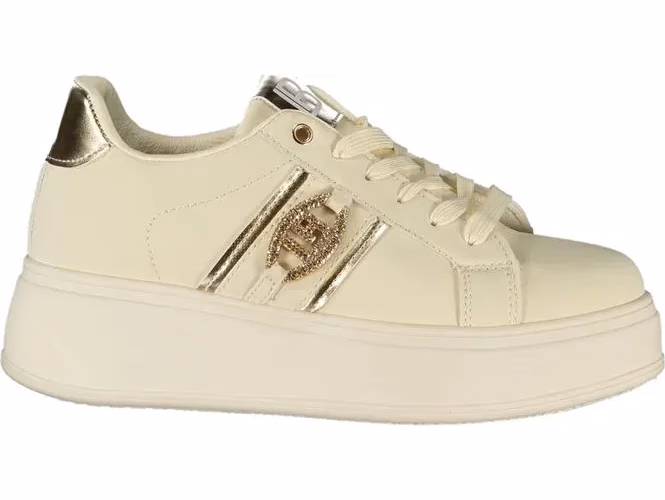 Laura Biagiotti Beige Polyurethane Women Sneaker