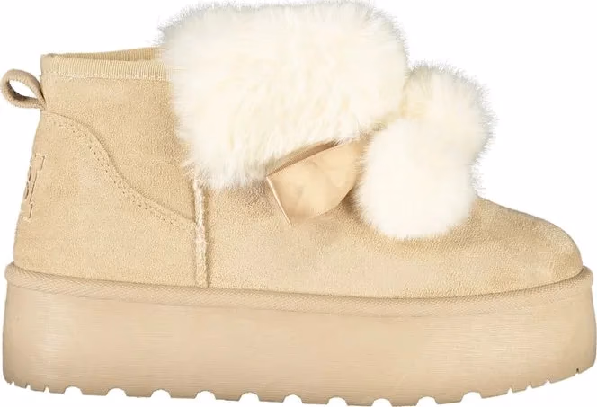 Laura Biagiotti Beige Polyester Women Ankle Boot