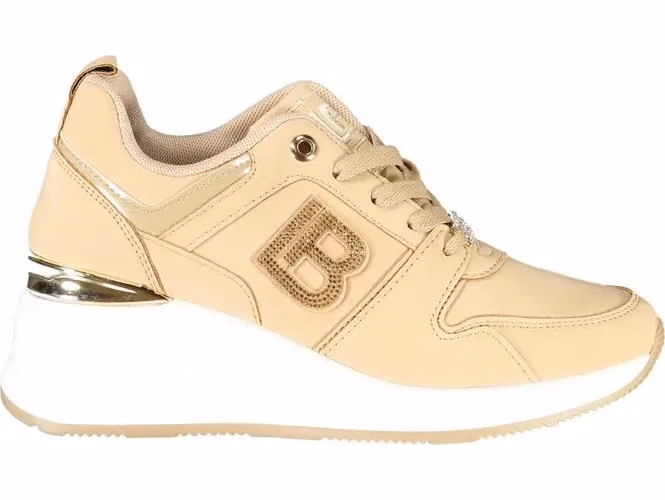Laura Biagiotti Beige Polyester Women Sneaker