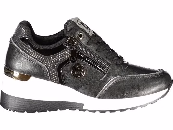 Laura Biagiotti Black Polyurethane Women Sneaker