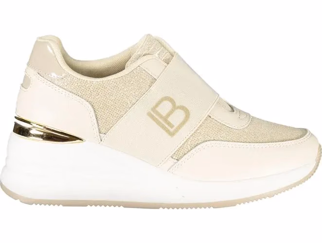Laura Biagiotti Beige Polyurethane Women Sneaker