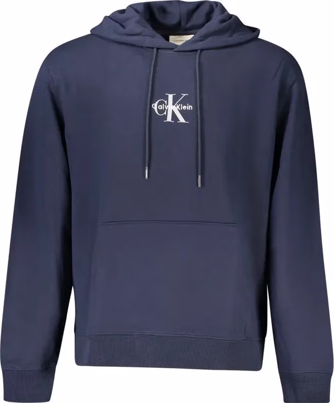Calvin Klein Blu Cotton Men Sweatshirt