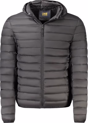 Black Polyester Men's Jacket