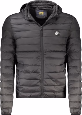 Black Polyester Men's Jacket