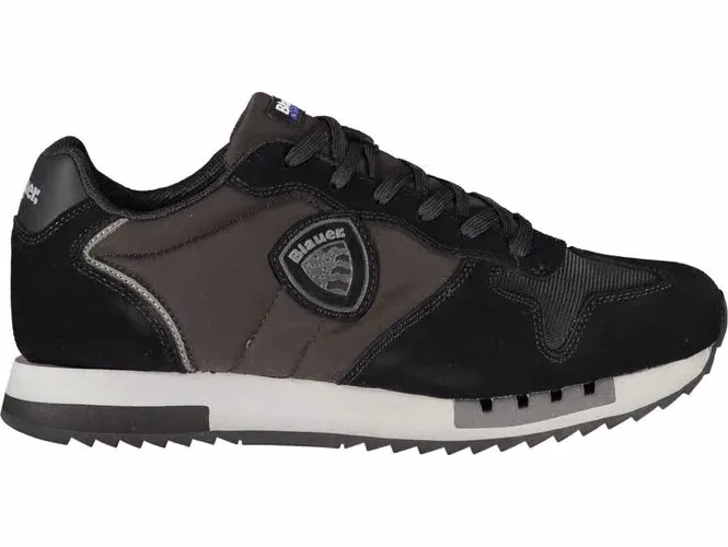 Blauer Black Polyurethane Men Sneaker