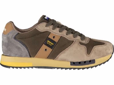 Green Leather Men Sneaker