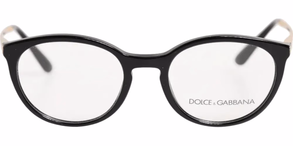 Dolce & Gabbana Black Acetate Cat Eye Frame Eyeglass Reading Glass
