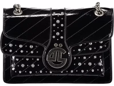 Black Polyurethane Women's Bag