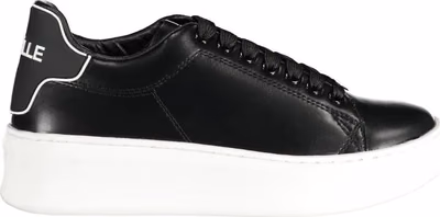 Black Polyurethane Women Sneaker