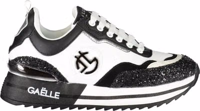 Black Polyurethane Women Sneaker