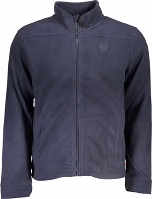 Blue Polyester Men's Sweatshirt