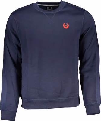 Blue Polyester Men's Sweatshirt