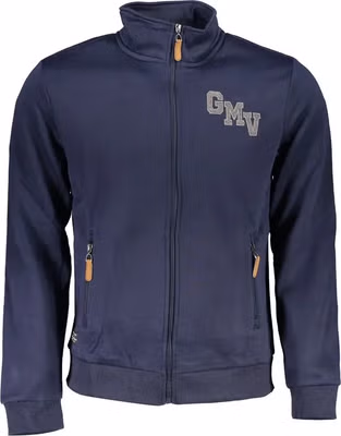 Blue Polyester Men's Sweatshirt