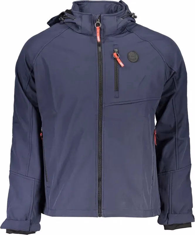 Gianmarco Venturi Blue Polyester Men's Jacket
