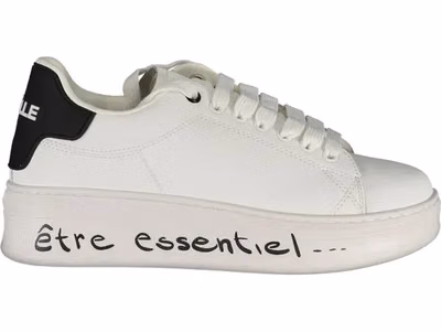 "Bianco Polyurethane Women Sneaker"