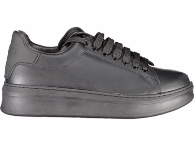 Black Polyurethane Men Sneaker