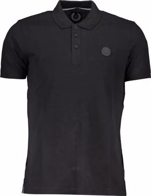 Black Cotton Men's Polo Shirt