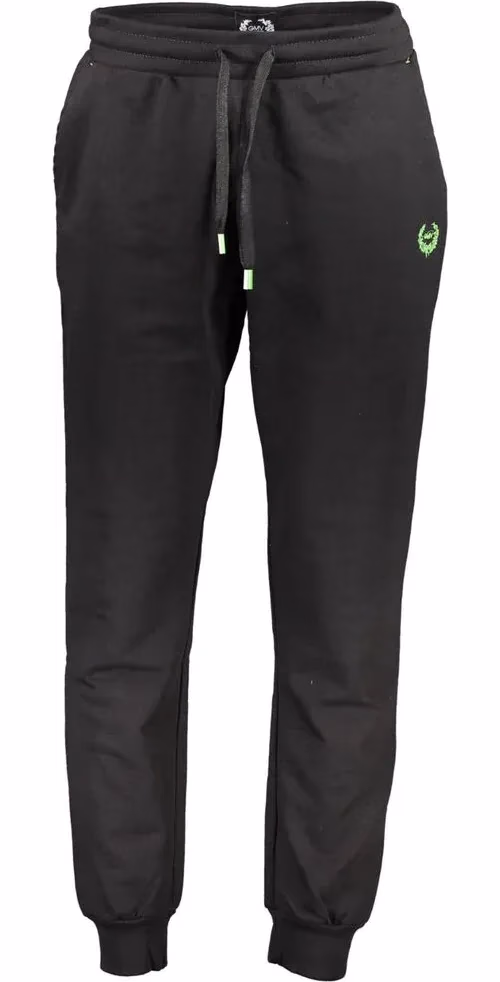 Gianmarco Venturi Black Cotton Men's Track Pant