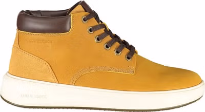 Yellow Polyurethane Men Sneaker