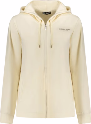 Bianco Cotton Women Sweatshirt