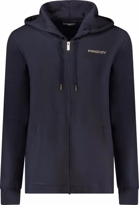 Blu Cotton Women Sweatshirt
