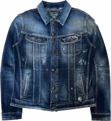 Blue Cotton Men's Denim Jacket