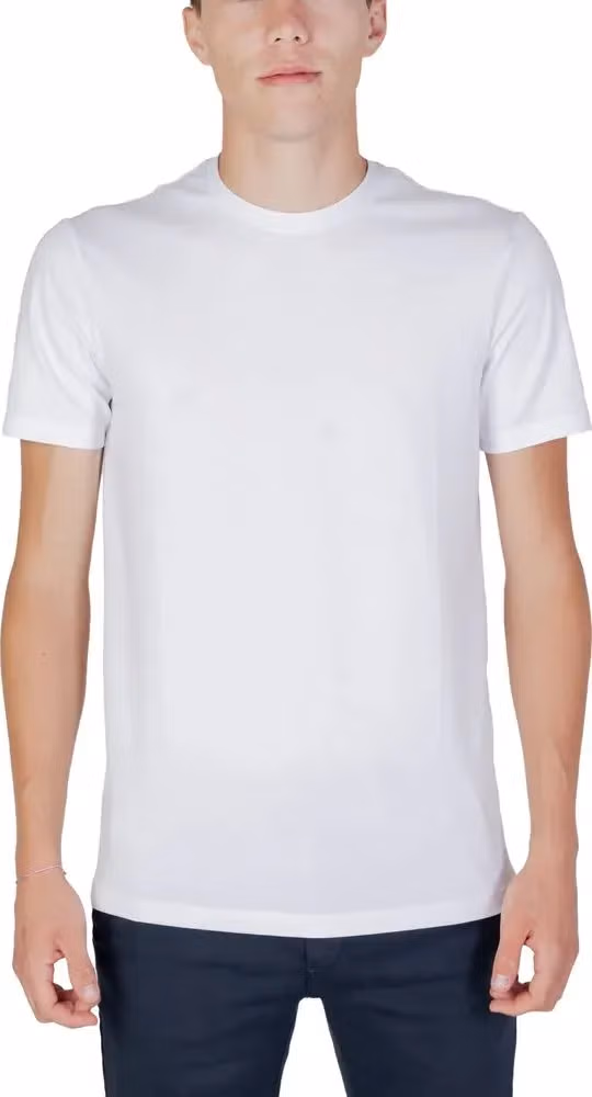 Armani Exchange White Cotton T-Shirt